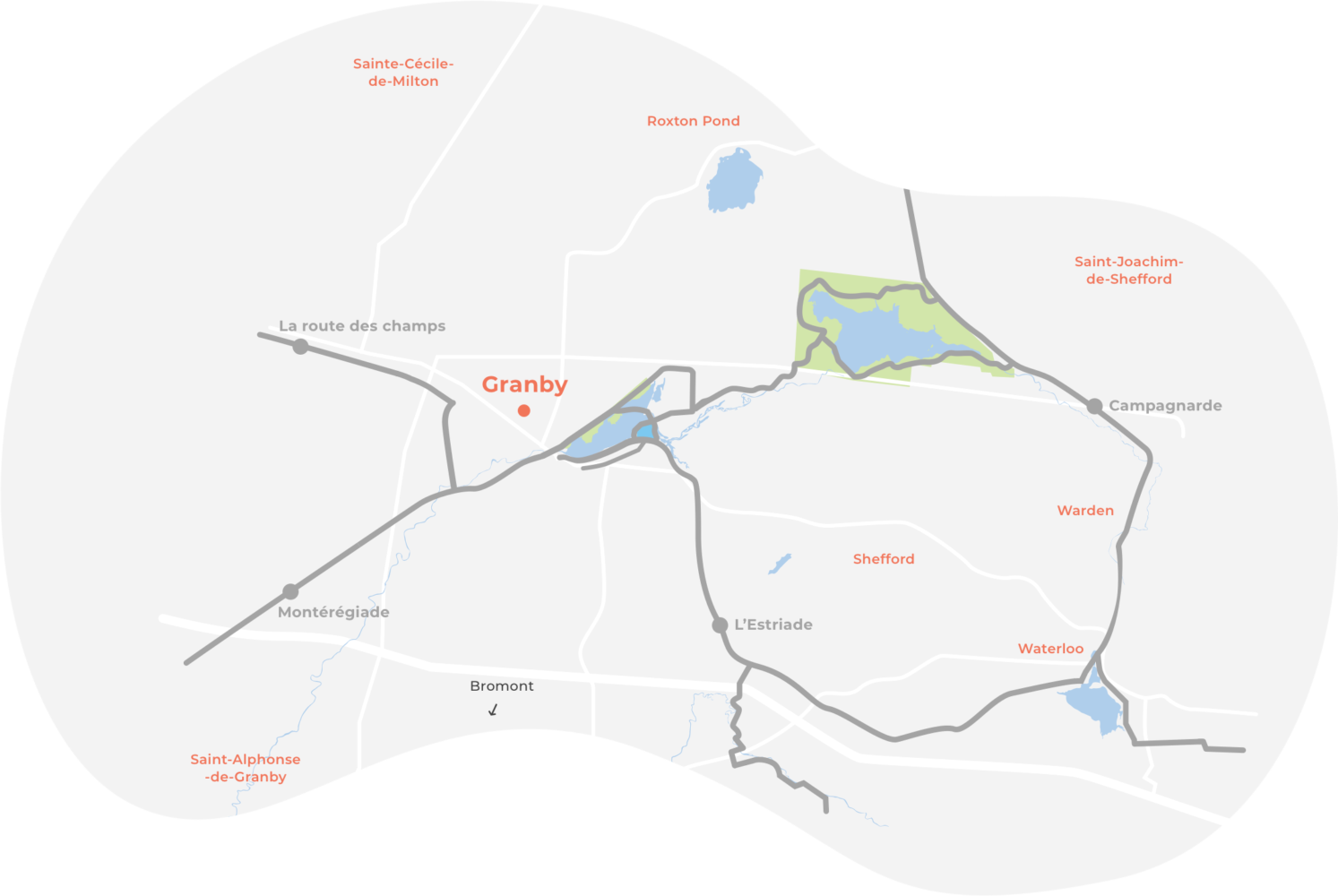 Carte Velo granby