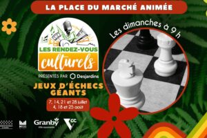 Jeux d&rsquo;échecs géants à la Place du Marché